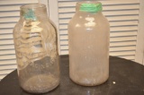 (2) Horlicks malted milk jars