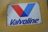 12 in. x 8 in. Valvoline Oil modern metal sign