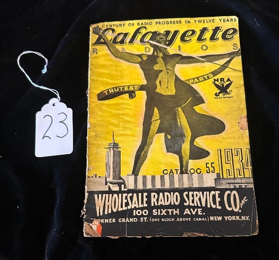 LAFAYETTE RADIOS CATALOG 55 1934 WHOLESALE RADIO SERVICE CO. INC