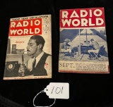 SEPT. 1935 RADIO WORLD & JANUARY 1936 MAGAZINES