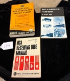 LOT - RCA RECEIVING TUBE MANUAL, AMECO COMMERCIAL RADIO OPERATOR THEORY COURSE & THE 10 METER FM