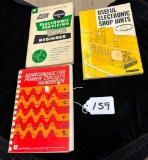 LOT OF 3 - ELECTRONIC SERVICING, SEMICONDUCTOR POWER CIRCUIT HANDBOOK, USEFUL ELECTRONIC SHOP HINTS