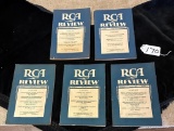 LOT OF 5 - RCA REVIEW 1936 & 1937 A QUARTERLY JOURNAL OF RADIO PROGRESS