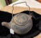 #8 OLD CAST IRON TEA POT