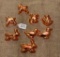 GROUP OF SMALL COPPER ANIMAL MOLDS