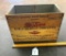 WOODEN WESTERN SUPER 12 GA LOADED SHOT SHELLS AMMUNITION BOX CRATE