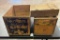 LOT OF 3 - WOODEN CRATES & DIVIDED BOX NATIONAL BISCUIT, RIBBON BRAND & MORE