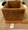 WOODEN PROGRESO PEACHES ADVERTISING BOX CRATE