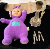 1998 TALKING TINKY WINKIE, TELETUBBIE WORKS & GLASS LAMP PARTS