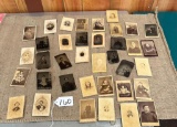 LOT OF OLD PICTURES - INCLUDING TIN TYPE & MORE