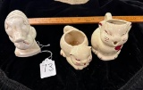 LOT OF 3 - SHAWNEE PUSS-N-BOOTS & MORE - DAMAGED PCS