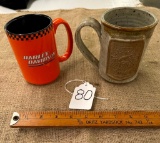 LOT OF 2 COFFEE MUGS - HARLEY DAVIDSON & COORS