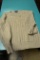 Ralph Lauren 75%Linen/25%Prime Hand knitted tan sweater