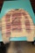 Ralph Lauren 61%cotton/39%silk hand knitted tan and pink sweater