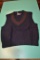 Ralph Lauren Wool Hand Knitted Navy Blue Sweater Vest