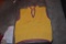 Hand knitted mustard yellow sweater vest