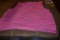 Hand knitted pink sweater vest
