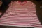 Ralph Lauren pink striped Cotton tee shirt