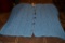 Curio 60%Polyester/40%Cotton blue hand knitted button up sweater