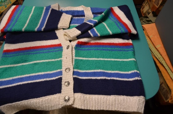 Vintage ladies sweater with various colors