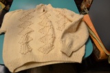 Harrods 100% wool Hand knit Cream colored sweater