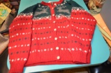Eddie Bauer Wool Hand knitted Christmas reindeer