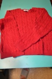 Talbots cotton knitted red sweater