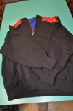 Ralph Lauren half zip with pockets black sweater 93%Cotton/7%Acrylic