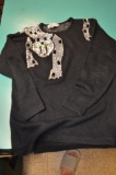 Outlander Sequence Panther black sweater 58%Silk/27%Nylon/12%Angora/2%Acrylic/1%Polyester