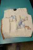 Ralph Lauren Cotton knitted cream tennis vest