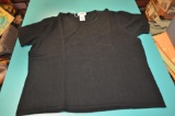 Talbots 55%Cotton/45%Rayonne black short sleeve dress shirt