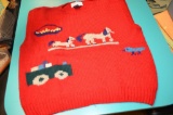 The Committee Knitted Red Fun design Sweater vest