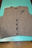 Orvis Gray Sweater Vest, buttons up