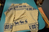 Ralph Lauren cotton hand knitted Winter weather sweater
