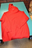 Ralph Lauren 85%Cotton/15%Cashmere Red hooded Long sweater