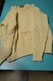 Pendleton Wool Hand knitted cream Sweater