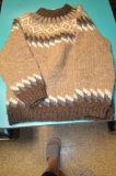 Hilda Ltd Wool hand knitted brown Sweater