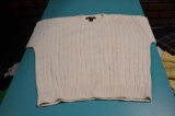 Brooks Brothers Cotton hand knitted white sweater