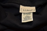 LL Bean Cotton black turtleneck with long sleeves