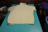 Ralph Lauren Cotton Hand Knitted Cream Americana turtleneck sweater