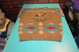 Ralph Lauren Cotton Hand Knitted Indian theme light brown Seater