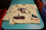 Ralph Lauren hand knitted wool winter skiing sweater