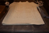 Hand knitted cream colored sweater
