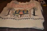 Hand knitted Teaching style hand sewn sweater