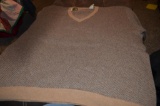 Orvis Cashmere knitted brown and black sweater