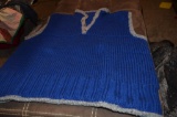 Hand Knitted Blue sweater vest