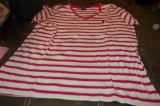 Ralph Lauren pink striped Cotton tee shirt