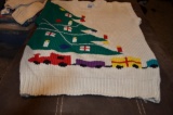 Windcrest Hand knitted 55%Ramie/45%Cotton Christmas Sweater Vest