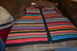 Hand Knitted colorful striped Sweater vest