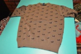 Post Horn Wool Hand Knitted Duck Sweater